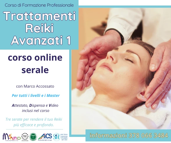 Trattamenti Reiki Avanzati 1 livello fisico
