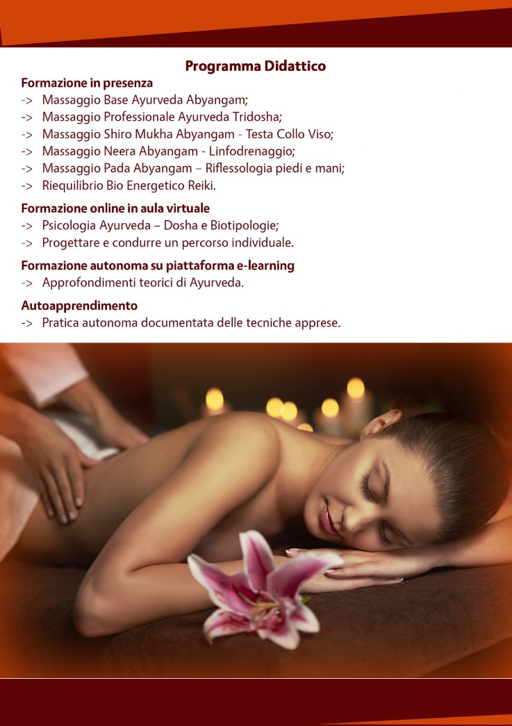 Operatore Massaggio Ayurveda Myamo